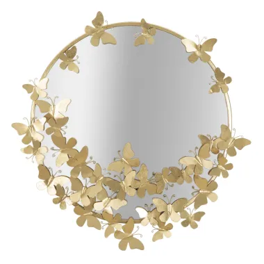 LUSTRO FARFALLE Okrągłe 74X4X75 cm (Lustro Ø 60 cm)
